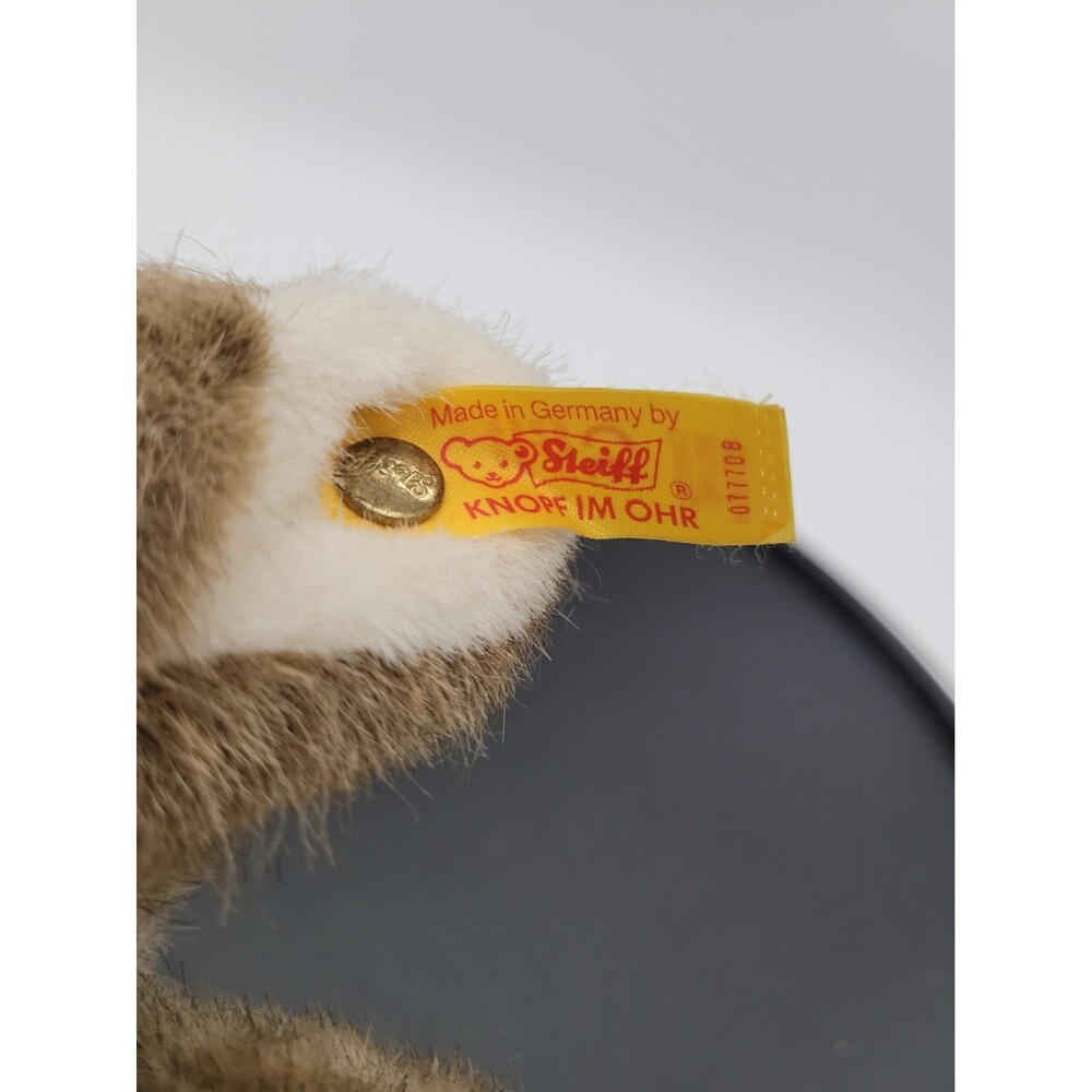 Steiff Knopf Im Ohr Dormili Hase 16 Rabbit 077708  Bunny New with Tags 6.5" Tall - Picture 2 of 9